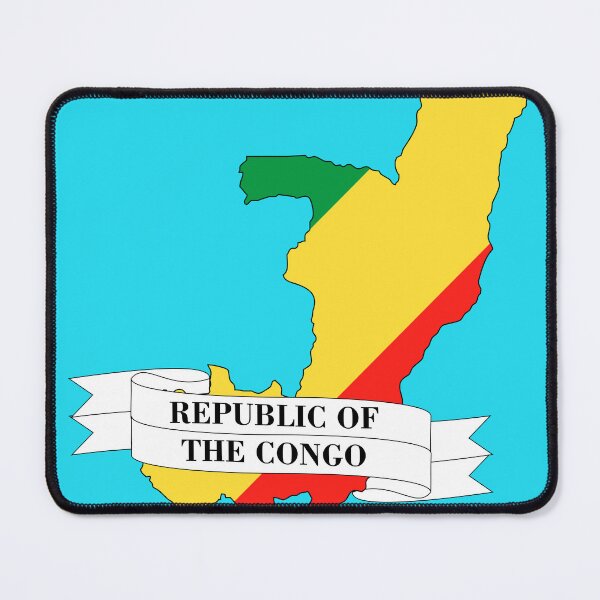 Item preview, Flag map of the Republic of the Congo designed and sold by visual adventures.