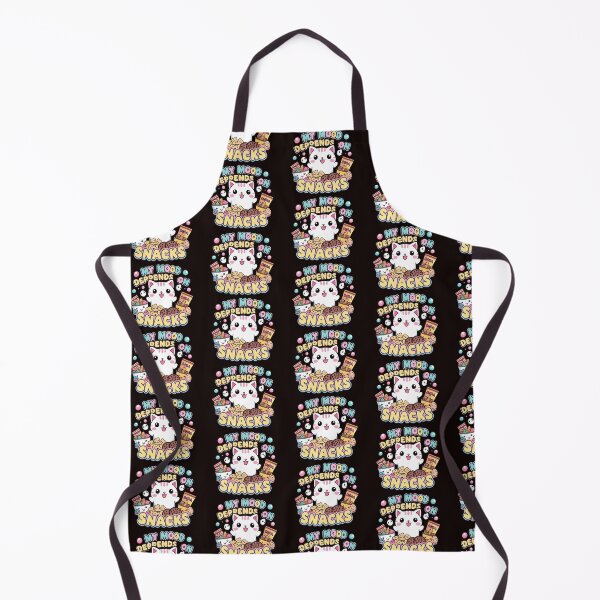 Item preview, My Mood Depends On Snacks – Cute Foodie Shirt designed and sold by modishwelt.
