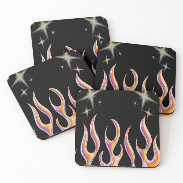 Item preview, Chrome Flames Y2K-Inspired Aesthetic Design designed and sold by Spooks Looks.