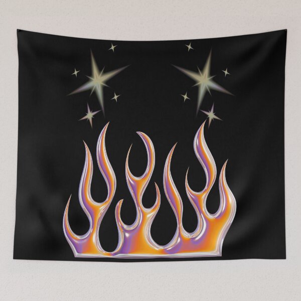 Item preview, Chrome Flames Y2K-Inspired Aesthetic Design designed and sold by Spooks Looks.