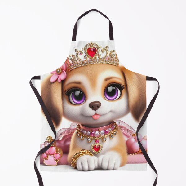 Item preview, Cute Puppy Princess Dog with Crown and Jewels - Adorable Pet Lover Gift designed and sold by choder61.