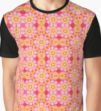 floral vintage abstract flowers seamless colorful repeat pattern Graphic T-Shirt