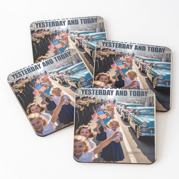 Item preview, Vintage 4th of July Parade – Proud to Be American Yesterday and Today designed and sold by InspiredCreatives.