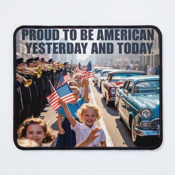 Item preview, Vintage 4th of July Parade – Proud to Be American Yesterday and Today designed and sold by InspiredCreatives.