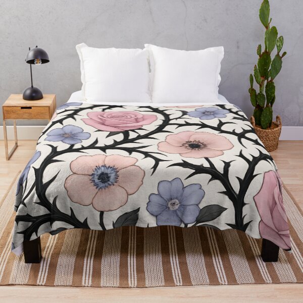 Item preview, Elegant Vintage Floral Pattern with Roses and Anemones designed and sold by SassyArtistry.