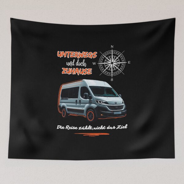 Item preview, Campsite van camper motorhome saying-On the road and yet at home designed and sold by Zerberus71.