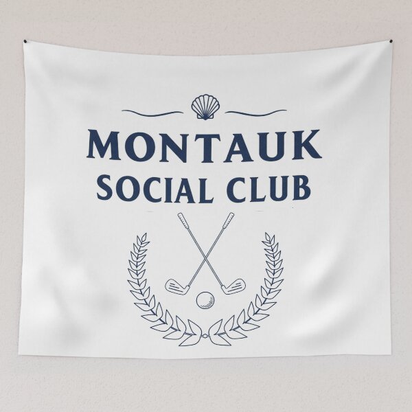 Item preview, Montauk Social Club Shirt – Coastal Preppy Aesthetic for Summer Vibes & East Coast Style designed and sold by FitEnvy.
