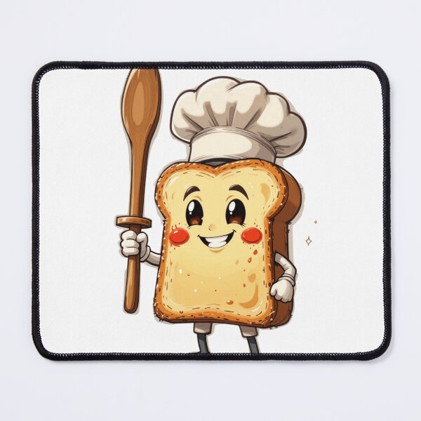 Item preview, Anime Toast Chef – Smiling Slice with Spoon designed and sold by PRIME4YOU.