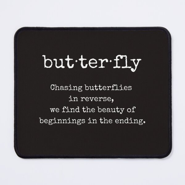 Item preview, butterfly word, Literary Quote Philosophical Quote Whimsical Quote designed and sold by ArtbyJustis.