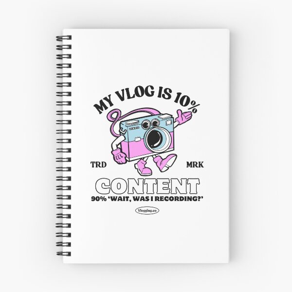 Item preview, My vlog is 10% content, 90% 'wait, was I recording ?' designed and sold by Peerless-Prime.