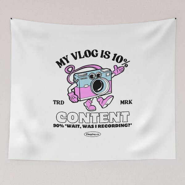 Item preview, My vlog is 10% content, 90% 'wait, was I recording ?' designed and sold by Peerless-Prime.