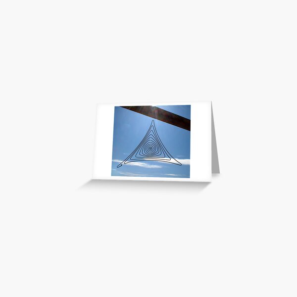 Trisprial Greeting Card