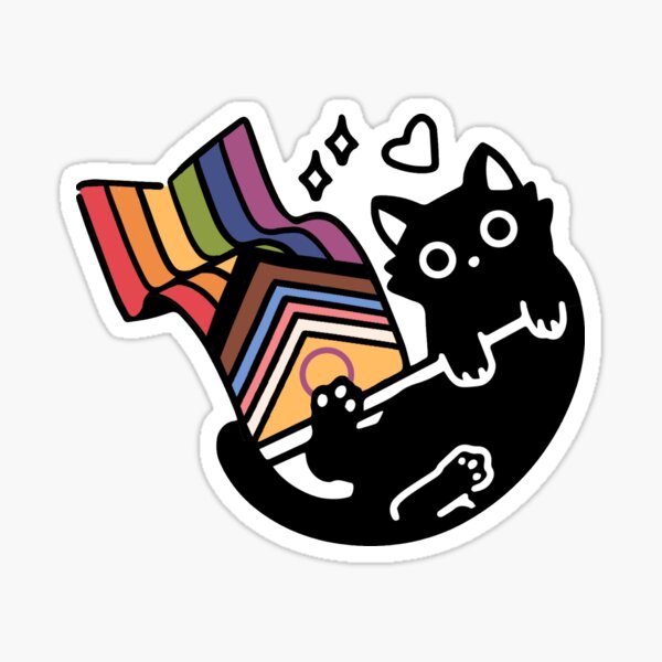 Item preview, Progressive pride Cat designed and sold by Kyri45.