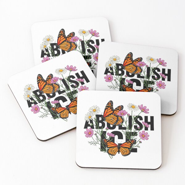Item preview, Abolish ICE Monarch Butterfly & Wildflowers | Migration is Beautiful designed and sold by j-2k.