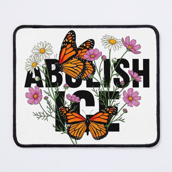 Item preview, Abolish ICE Monarch Butterfly & Wildflowers | Migration is Beautiful designed and sold by j-2k.