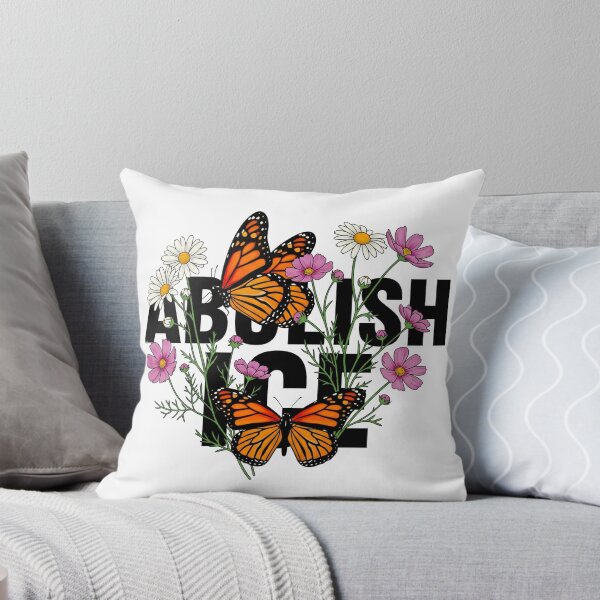 Item preview, Abolish ICE Monarch Butterfly & Wildflowers | Migration is Beautiful designed and sold by j-2k.