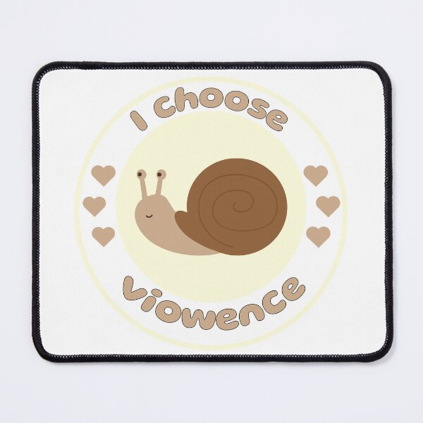 Item preview, I Choose Viowence Cute snail: By LittleCritterDesign designed and sold by Little Critter Design.