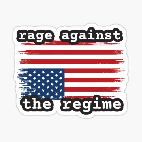 Item preview, Rage Against the Regime Distressed Flag Protest  designed and sold by The Junto Shop.