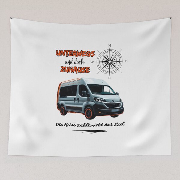 Item preview, Campsite van camper motorhome saying-On the road and yet at home designed and sold by Zerberus71.