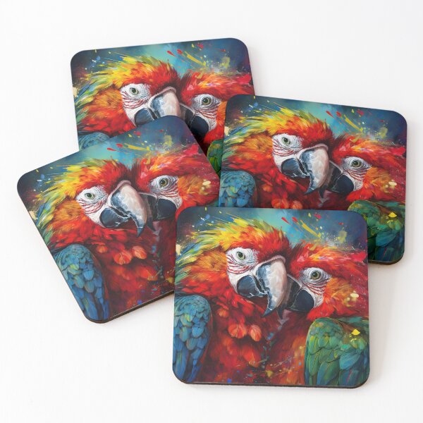Item preview, Macaws in Love designed and sold by Jill Nightingale.