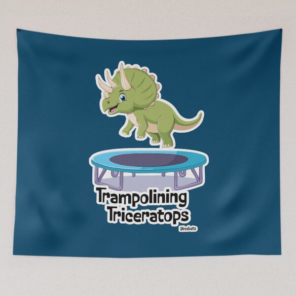 Item preview, Trampolining Triceratops Dinobets designed and sold by peterdy.