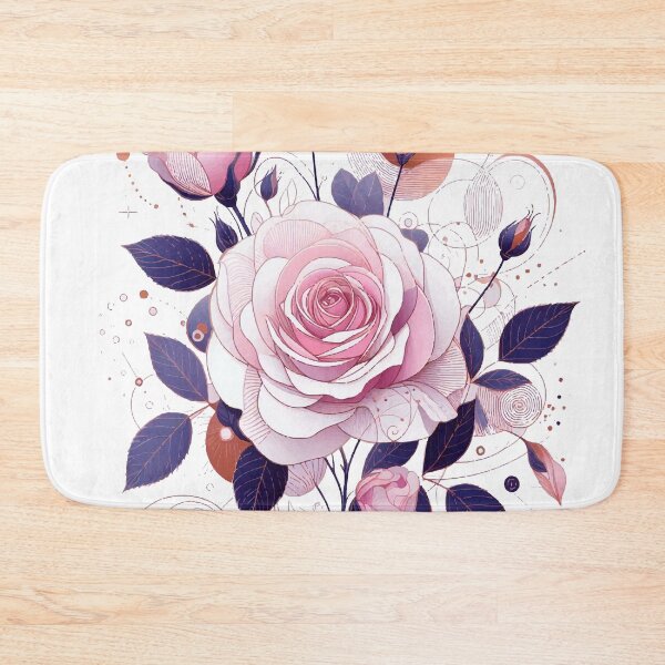 Item preview, Modern Botanical Illustration of Rose - Botanical Art Rose designed and sold by  Ojo de Lilith.