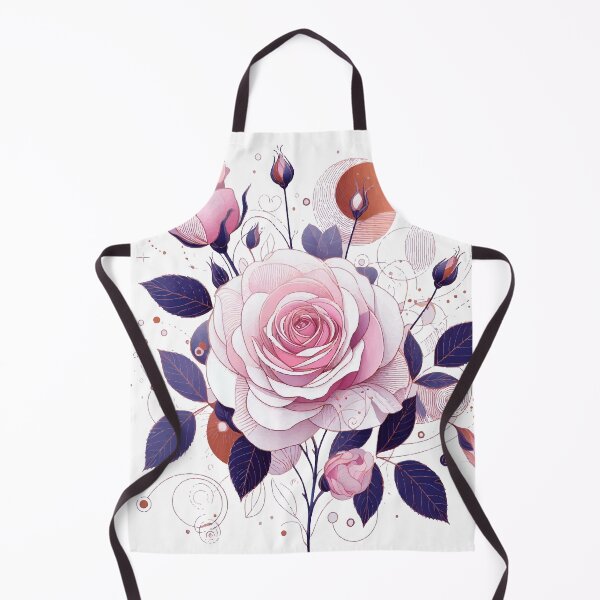 Item preview, Modern Botanical Illustration of Rose - Botanical Art Rose designed and sold by Ojo de Lilith.