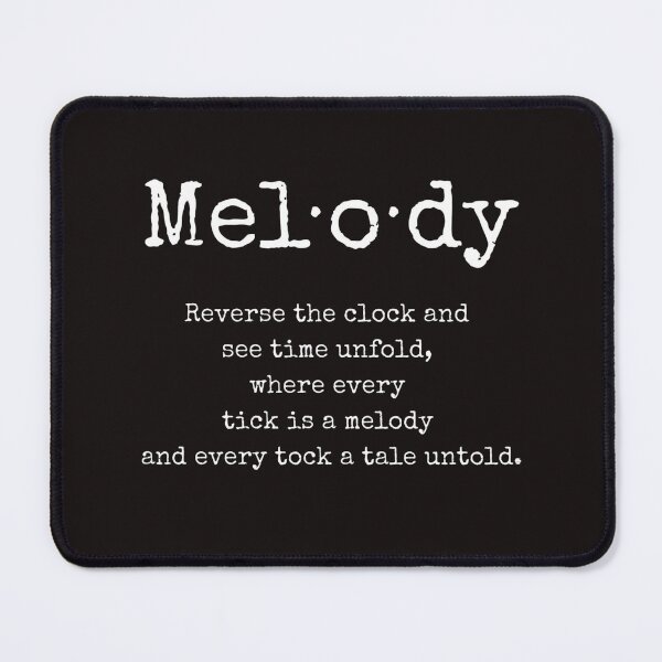 Item preview, Melody word, Literary quote, Whimsical Quote, musical quote designed and sold by ArtbyJustis.