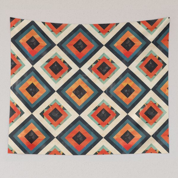 Item preview, Southwest Diamond Boho Pattern — Rustic Tribal Geometric Tile designed and sold by Verbul.