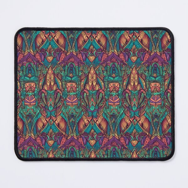 Item preview, Woven Mirage — Psychedelic Folk Linework Tile designed and sold by Verbul.