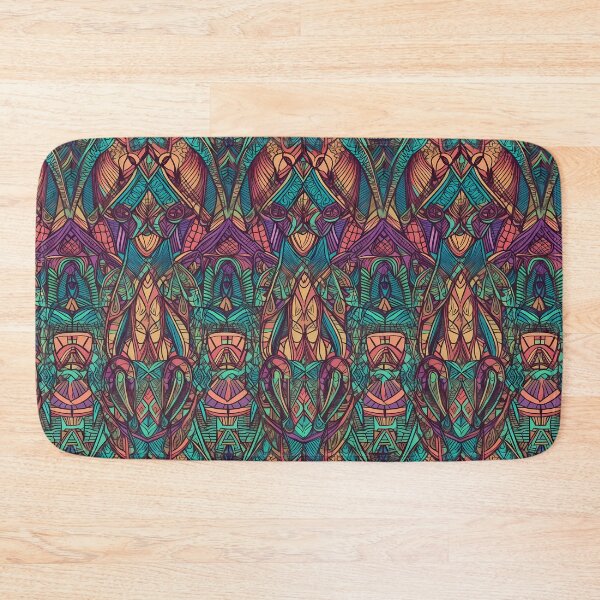Item preview, Woven Mirage — Psychedelic Folk Linework Tile designed and sold by Verbul.