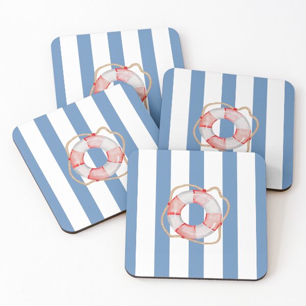 Item preview, Blue Nautical Vibe lifebuoy designed and sold by GrifonJ.