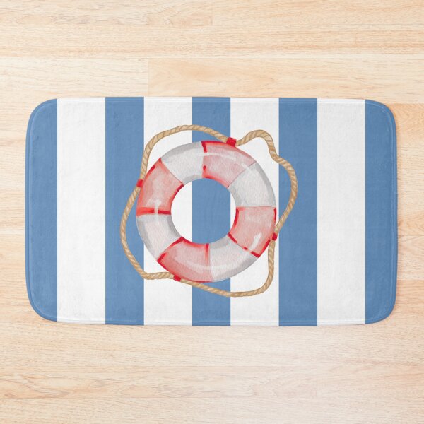 Item preview, Blue Nautical Vibe lifebuoy designed and sold by GrifonJ.