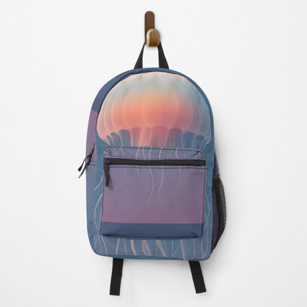 Item preview, Pastel Jellyfish Floating in Sunset Gradient designed and sold by SassyArtistry.
