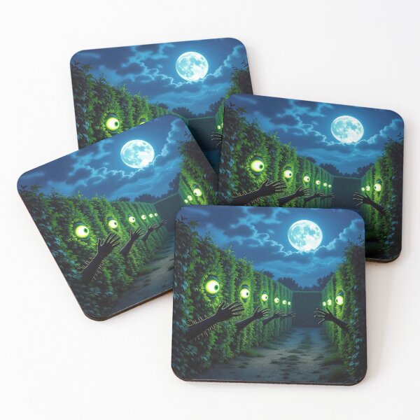 Item preview, Haunted Halloween Hedge In Moonlight designed and sold by Maria Dryfhout.