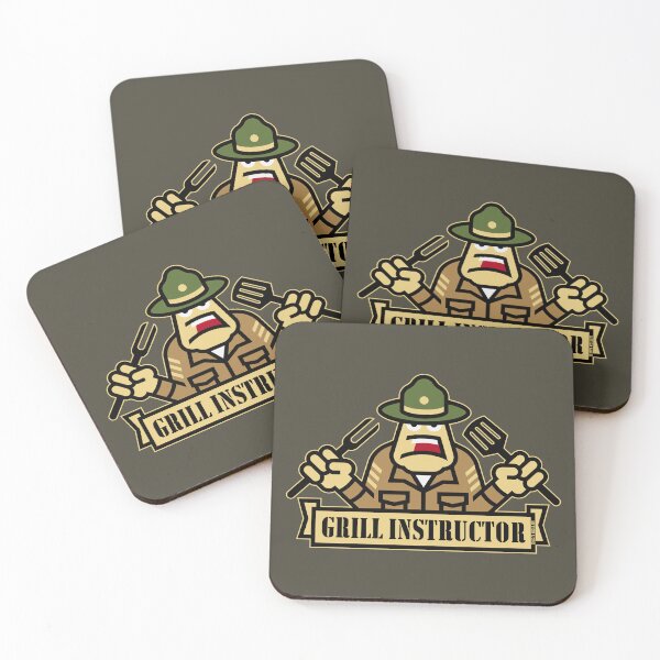 Item preview, Grill Instructor (Grilling / BBQ / Barbecue / Outline) designed and sold by Roderix.