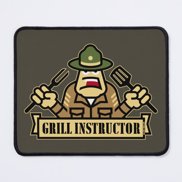 Item preview, Grill Instructor (Grilling / BBQ / Barbecue / Outline) designed and sold by Roderix.