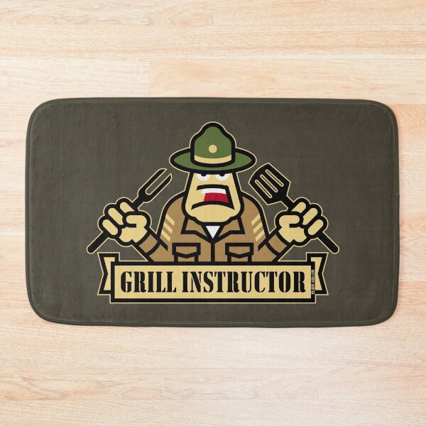 Item preview, Grill Instructor (Grilling / BBQ / Barbecue / Outline) designed and sold by Roderix.