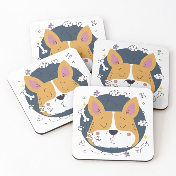 Item preview, Sleeping Corgi - Sweet Dreams Dog Illustration designed and sold by DoggoSay.