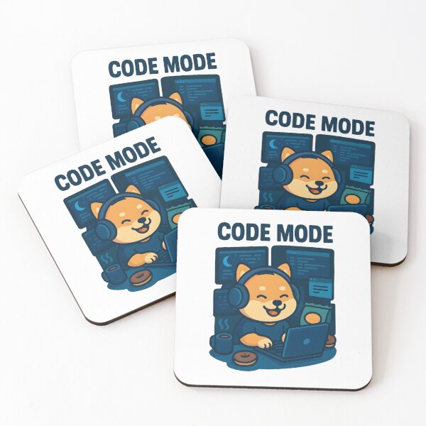 Item preview, Midnight Coding Shiba – Dev Mode On designed and sold by inkNext.