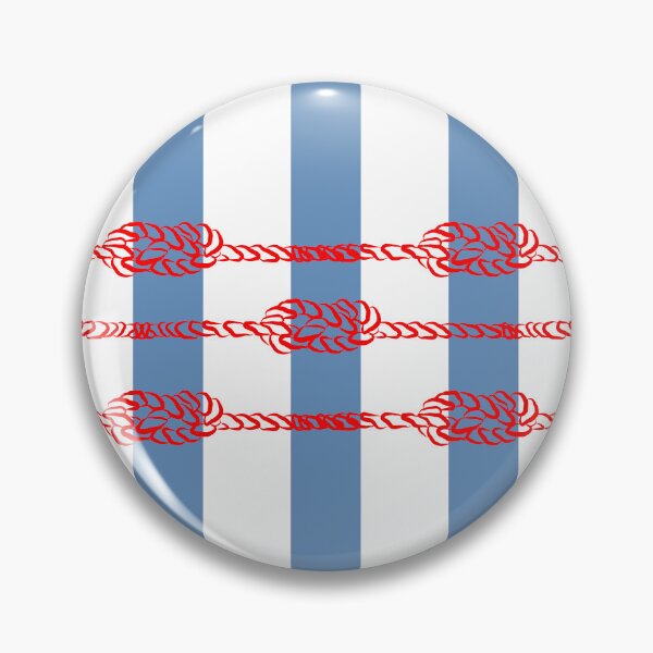 Item preview, Red Nautical Vibe Knot Blue Strips designed and sold by GrifonJ.