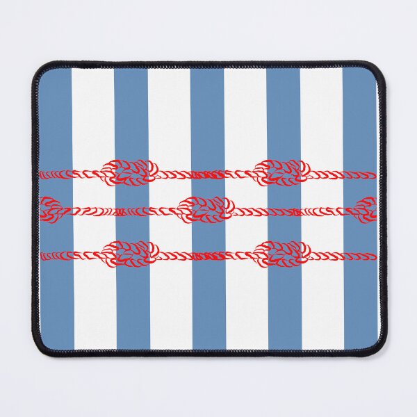 Item preview, Red Nautical Vibe Knot Blue Strips designed and sold by GrifonJ.