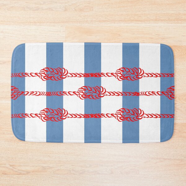 Item preview, Red Nautical Vibe Knot Blue Strips designed and sold by GrifonJ.