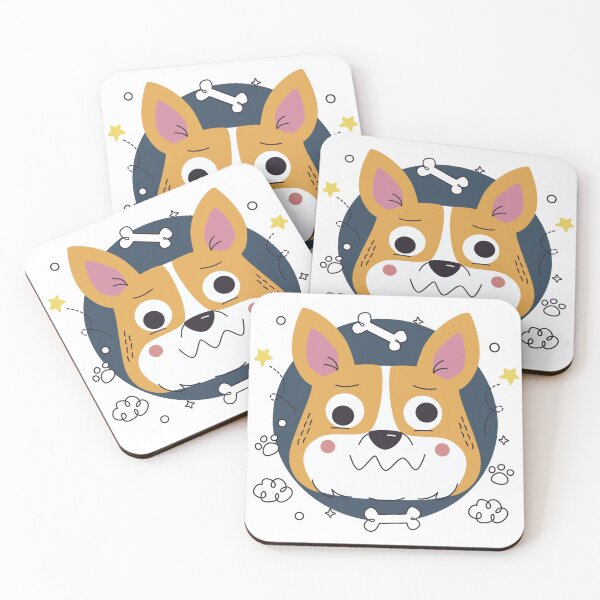 Item preview, Puzzled Corgi - Confused Dog Face Illustration designed and sold by DoggoSay.