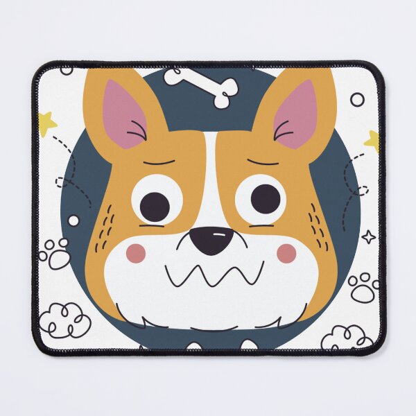 Item preview, Puzzled Corgi - Confused Dog Face Illustration designed and sold by DoggoSay.