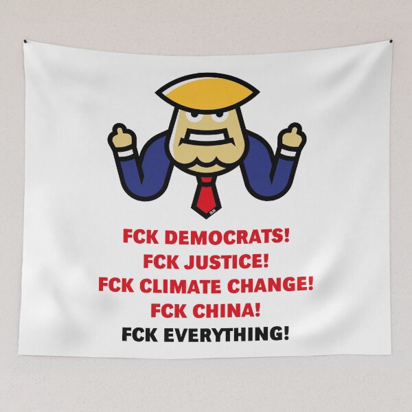 Item preview, Trump Caricature (FCK Smile China Cartoon / POS) designed and sold by MrFaulbaum.