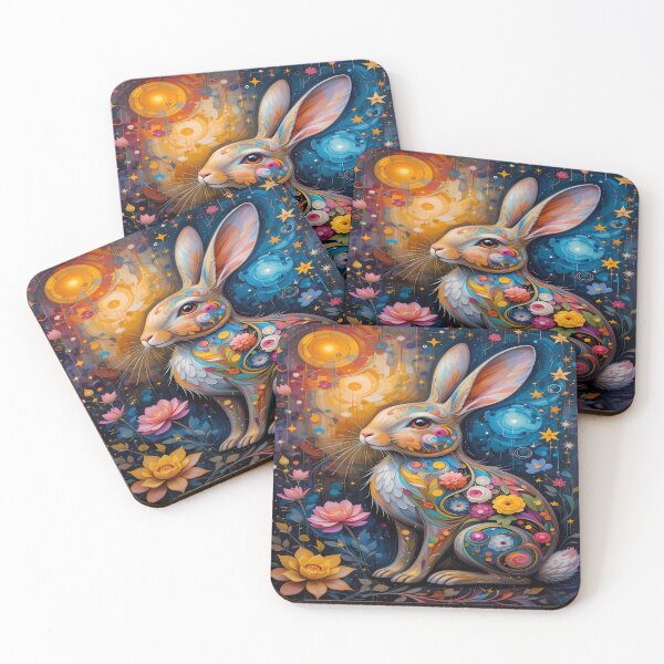 Item preview, Cosmic Rabbit – Mystical Artwork designed and sold by PawPrintStyles.