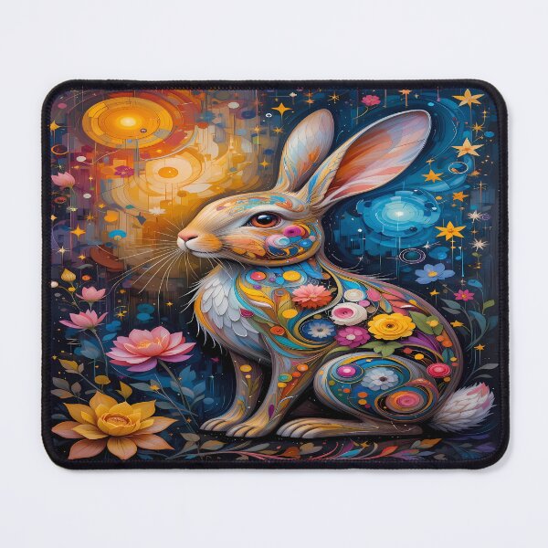 Item preview, Cosmic Rabbit – Mystical Artwork designed and sold by PawPrintStyles.