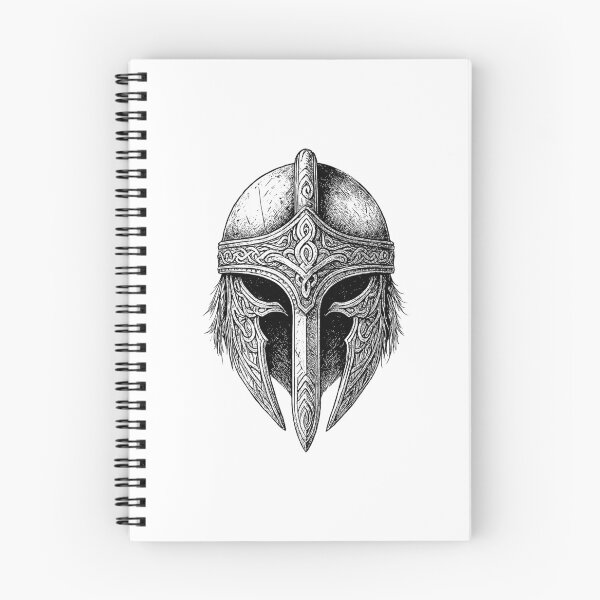 Item preview, Medieval Norse Helmet with Celtic Knotwork Design designed and sold by ArtfulWeave.