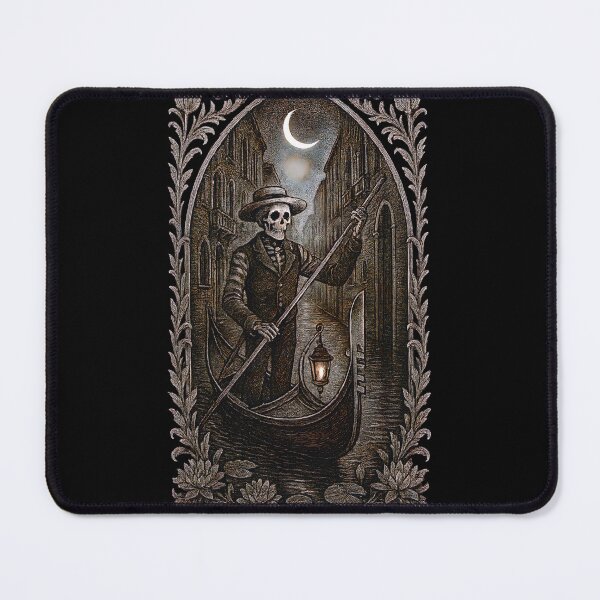 Item preview, Moonlit Skeleton Gondolier of Venice designed and sold by Shoot-The-Moon.